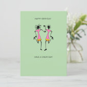 Carte Anniversaire Abstrait, Art Africain (Debout devant)