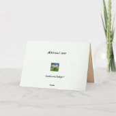Carte Anniversaire Abstrait du soleil (Dos)