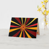 Carte Anniversaire Abstrait du soleil (Fleur jaune)
