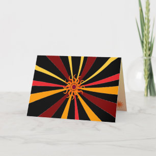 Carte Anniversaire Abstrait du soleil