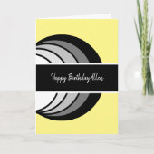 Carte Anniversaire Abstrait moderne (Devant)