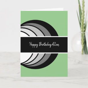 Carte Anniversaire Abstrait moderne