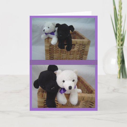 Carte Anniversaire adorable d'animaux (Devant)