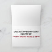 CARTE **ANNIVERSAIRE ADULTE SOUHAITE** ET JOLIMENT DARN (Intérieur)