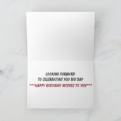 CARTE **ANNIVERSAIRE ADULTE SOUHAITE** ET JOLIMENT DARN (Intérieur)