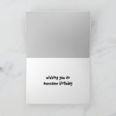 Carte anniversaire aérien de motocross (Intérieur)