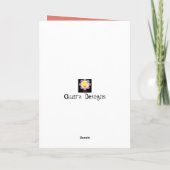 Carte Anniversaire africain/africain de la silhouette am (Dos)