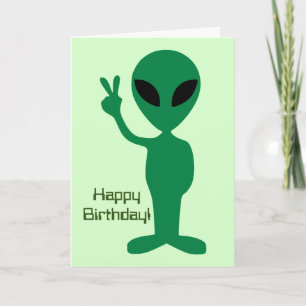 Carte Anniversaire Alien pacifique