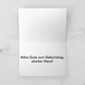 Carte Anniversaire allemand fort d'hommes (Intérieur)