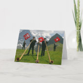 Carte anniversaire Alphorns (Dos)