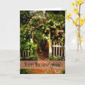 Carte Anniversaire - Ami (Fleur jaune)