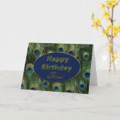 CARTE ANNIVERSAIRE - AMI - PEACOCK (Fleur jaune)