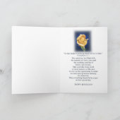 Carte Anniversaire, Ami, Rose Bud Jaune (Intérieur)