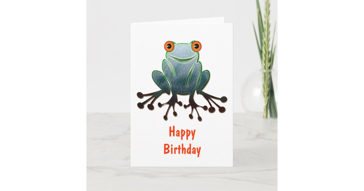 Carte Anniversaire Amical De Grenouille Zazzle Be Carte Anniversaire Amical De Grenouille Zazzle Be
