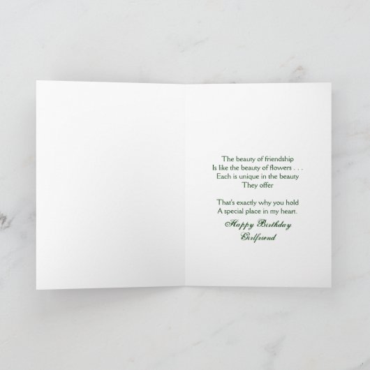 CARTE ANNIVERSAIRE, AMIE, (Intérieur)