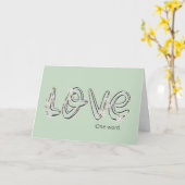 Carte Anniversaire Amour Fleur d'Amande Texte (Fleur jaune)