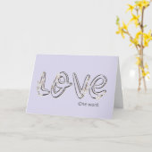 Carte Anniversaire Amour Fleur d'Amande Texte (Fleur jaune)