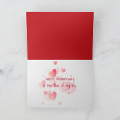 Carte Anniversaire Amour Note Dans L'Enveloppe Rouge (Intérieur)