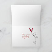 Carte Anniversaire Amour vin et rose (Intérieur)