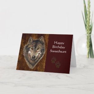 Carte Anniversaire, Amoureux, Loup, Loups, Animal, Natur