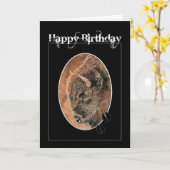 Carte Anniversaire amusant, Bison, Animaux de buffles (Fleur jaune)