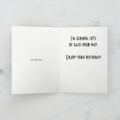 Carte Anniversaire amusant de l'amoureux du chocolat (Intérieur)