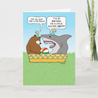 Anniversaire amusant de requin excité