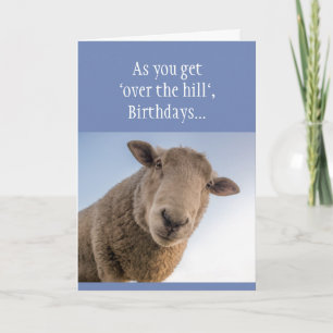 Carte Anniversaire amusant "Over the Hill Bull*&% ou Bul