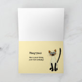 Carte Anniversaire amusant pour Crazy Cat Lady Senior Ol (Intérieur)