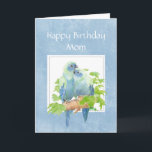 Carte Anniversaire amusant pour Maman Parrot Couple Bird<br><div class="desc">Funny Birthday Parrot</div>