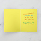 Carte Anniversaire amusant pour papa de Child Knock Knoc (Intérieur)