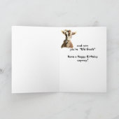 Carte Anniversaire amusant sur la colline Ancien Humour (Intérieur)