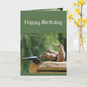 Carte Anniversaire Amusement Non Bougies Non Anniversair (Fleur jaune)