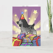 Carte Anniversaire Anglais Cocker Spaniel (Devant)