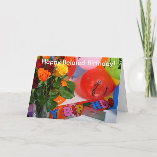 Carte Anniversaire Anniversaire Dépassée (Devant)