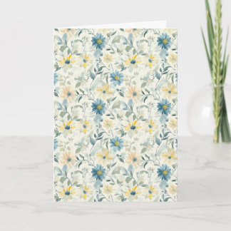 Carte Anniversaire Aquarelle Soft Meadow Daisy