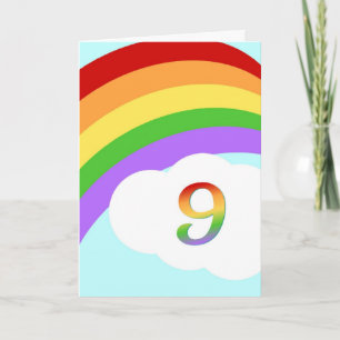 Carte Anniversaire Arc En Arc Pour 9 Ans