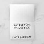 Carte Anniversaire arc-en-ciel (Intérieur)