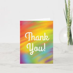 Carte Anniversaire Arc-en-ciel Tie Dye Enfants Mignon