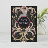 Carte Anniversaire Art déco festif (Debout devant)