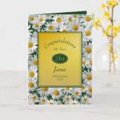 Carte Anniversaire assez lumineux de félicitations de (Fleur jaune)