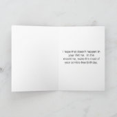 Carte Anniversaire - Attaques de Zombie (Intérieur)