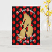 Carte Anniversaire Au Prochain 365 Jours De Cyclisme (Fleur jaune)