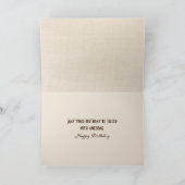 Carte Anniversaire Automne Fawn Dans un Patch Citrouille (Intérieur)