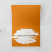 Carte Anniversaire Automne Laine Ours Caterpillar (Intérieur)