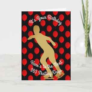 Carte Anniversaire aux 365 jours de patinage suivants