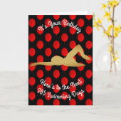 Carte Anniversaire Aux 365 Prochains Jours De Nage (Fleur jaune)