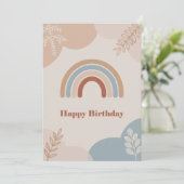 Carte Anniversaire Avec Arc En Ciel (Debout devant)