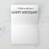 Carte Anniversaire avec chat gris mignon : Venez . (Intérieur)