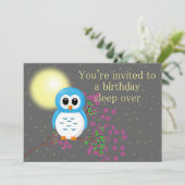 Carte Anniversaire avec Chouette (Debout devant)